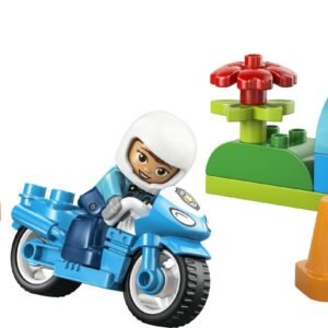 Kék rendőrségi motorkerékpár