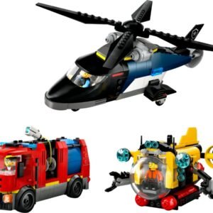 Helikopter, tűzoltóautó és tengeralattjáró egy csomagban