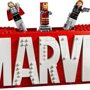 MARVEL logó és minifigurák